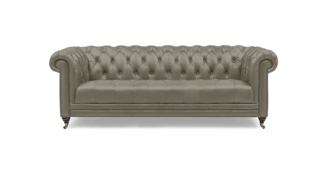 At The Helm  Buckingham 4 Seater Leather Chesterfield Sofa