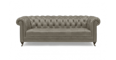At The Helm Buckingham 4 Seater Leather Chesterfield Sofa