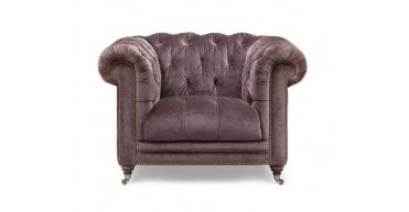 At The Helm Buckingham Fabric Chesterfield Armchair