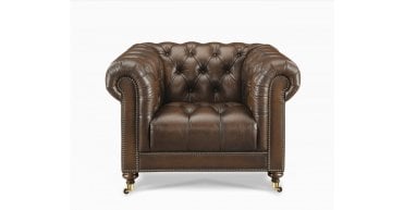 At The Helm Buckingham Fabric Chesterfield Snuggler