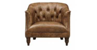 At The Helm Carter Accent Chair in Voyager Single Malt Leather