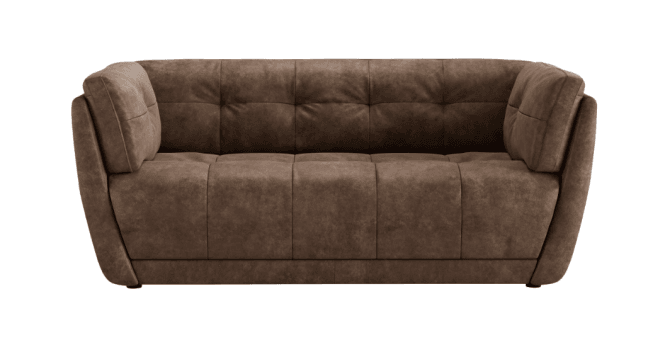 At The Helm  Theo Leather 2 Seater Sofa
