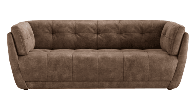 At The Helm  Theo Leather 3 Seater Sofa