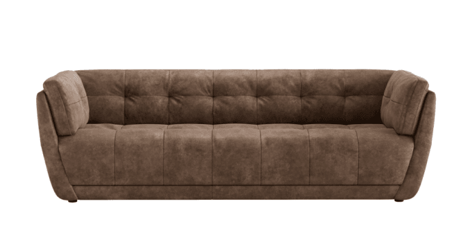 At The Helm  Theo Leather 4 Seater Sofa