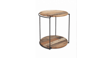 CLEARANCE - Boatwood Round Rack with 2 Shelves