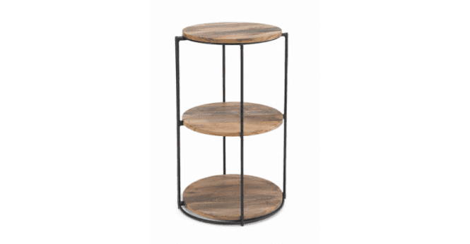 Bluebone CLEARANCE - Boatwood Round Rack with 3 Shelves