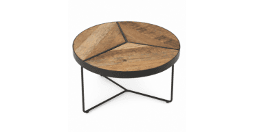 CLEARANCE - Boatwood Round Rustic Coffee Table