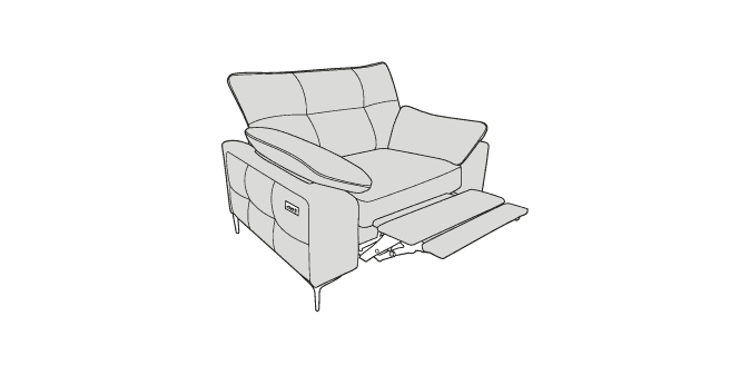 Buoyant  Elsie Reclining Love Seat