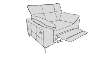 Buoyant Elsie Reclining Love Seat