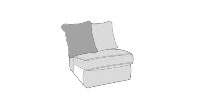 Buoyant  Fantasia Armless Unit (ALU) with Scatter Back
