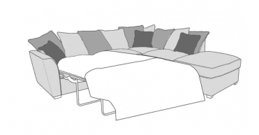 Buoyant Fantasia Right Hand Facing Corner Sofa Bed Group (L2S,RFC,FST) with Scatter Back