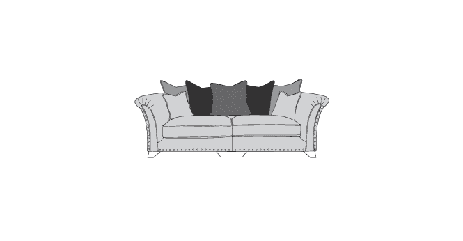 Buoyant  Vesper 4 Seater Sofa with Pillow back