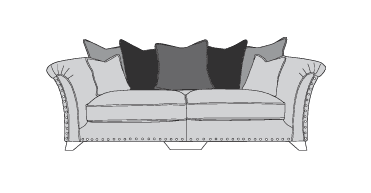Buoyant Vesper 4 Seater Sofa with Pillow back