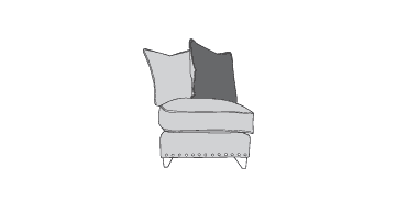 Buoyant Vesper Armless Unit - Pillow Back