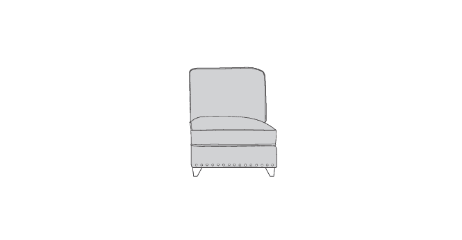 Buoyant  Vesper Armless Unit - Standard Back