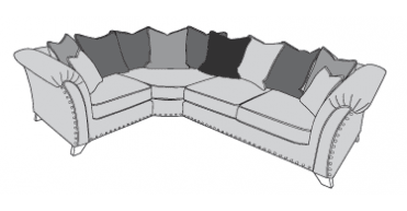 Buoyant Vesper Corner Sofa (RH2, CO, LH1) with Pillow Back