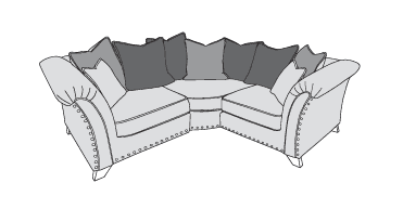 Buoyant Vesper Small Corner Sofa with Pillow Back