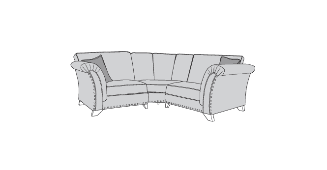 Buoyant  Vesper Small Corner Sofa with Standard Back