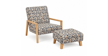 CLEARANCE - Linby Accent Chair and Footstool