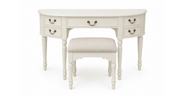 CLEARANCE - Laura Ashley Clifton Ivory 5 Drawer Dressing Table and Stool