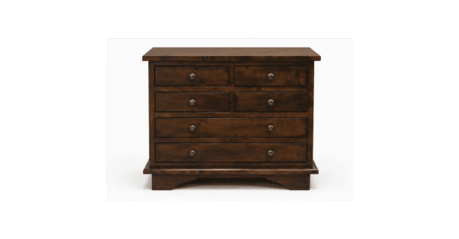 Laura Ashley CLEARANCE -  Garrat 6 Draw Chesnut Lamp Table