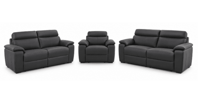 Nicoletti CLEARANCE -  Italia Seattle Display Bundle - Power Recliner, Fixed 2 Seater and 3 Seater Power Recliner