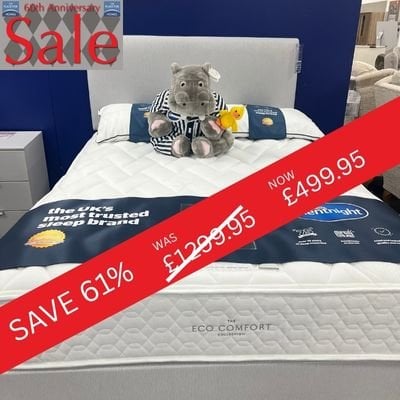 Silentnight Aide Double Divan Set and Lyon Headboard