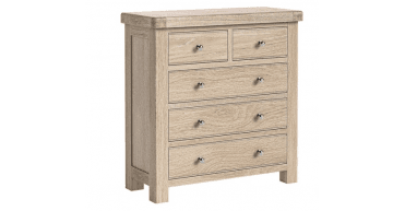 Corndell Le Havre 2+3 Drawer Chest White Wash