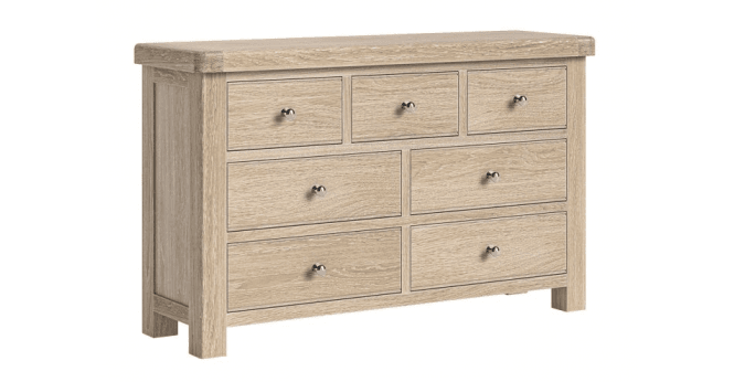Corndell  Le Havre 3+4 Drawer Chest White Wash