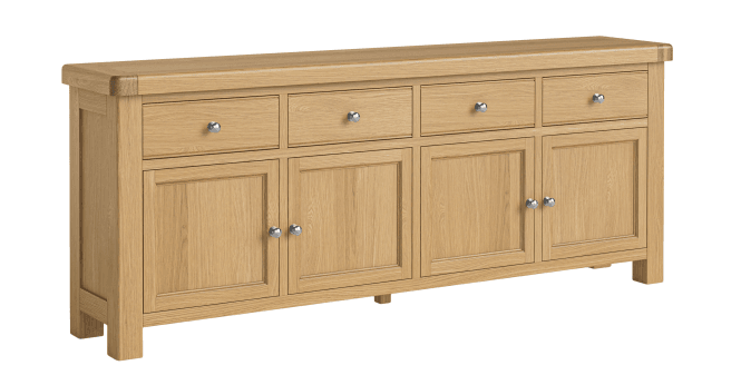 Corndell  Le Havre 4 Drawer + 4 Doors Sideboard Natural
