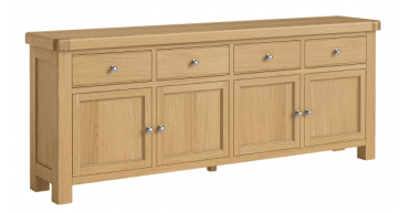 Corndell Le Havre 4 Drawer + 4 Doors Sideboard Natural