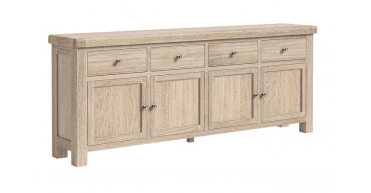 Corndell Le Havre 4 Drawer + 4 Doors Sideboard White Wash