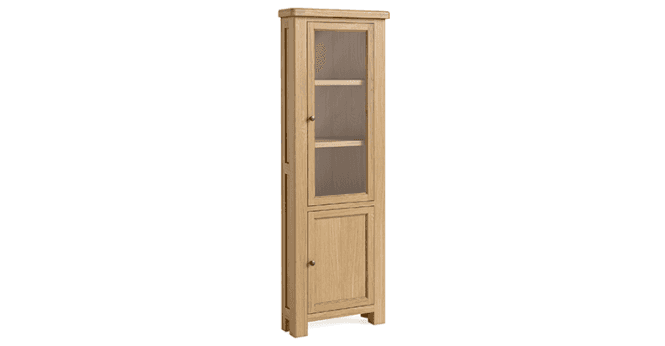 Corndell  Le Havre Corner Display Cabinet Natural