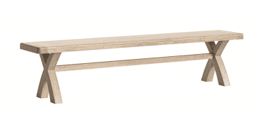Corndell Le Havre Cross Bench White Wash
