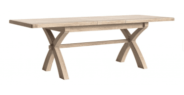 Corndell Le Havre Cross Leg Extending Dining Table White Wash