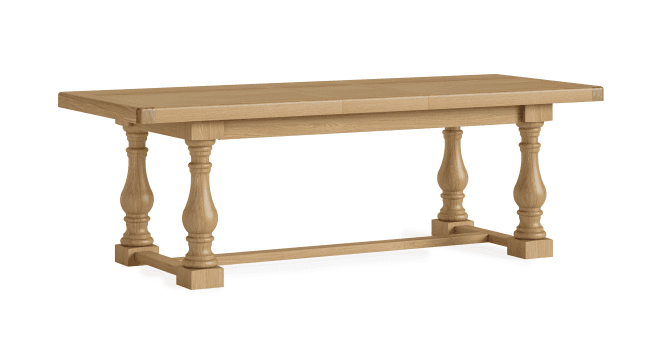 Corndell  Le Havre Large Extending Trestle Dining Table Natural