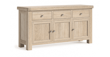 Corndell Le Havre Large Sideboard White Wash