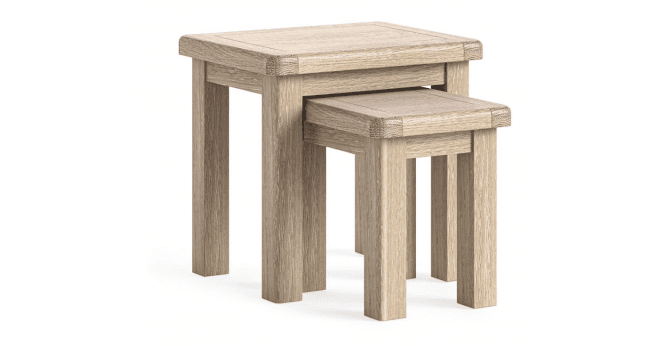 Corndell  Le Havre Nest of Tables White Wash