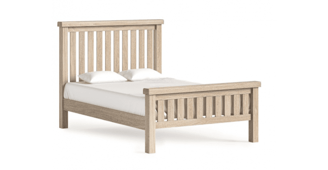 Corndell  Le Havre Slatted Bed White Wash