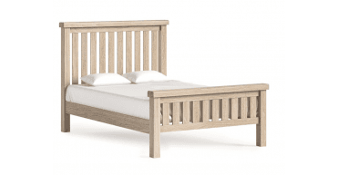 Corndell Le Havre Slatted Bed White Wash
