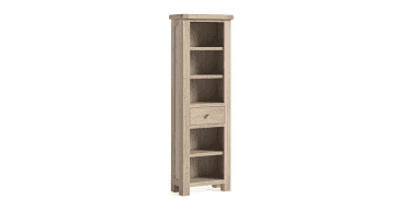 Corndell Le Havre Slim Bookcase White Wash