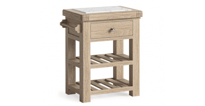 Corndell  Le Havre Small Kitchen Island White Wash