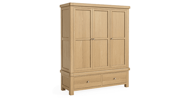 Corndell  Le Havre Triple Wardrobe Natural