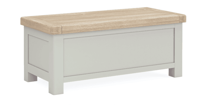 Corndell  Salcombe Blanket Box Light Grey