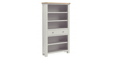 Corndell Salcombe Large Bookcase Light Grey