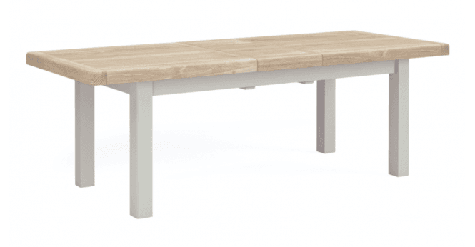 Corndell  Salcombe Large Extending Dining Table Light Grey