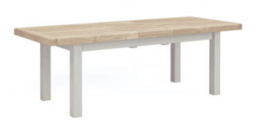 Corndell Salcombe Large Extending Dining Table Light Grey