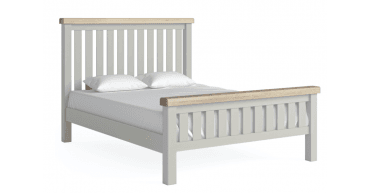 Corndell Salcombe Slatted Bed Light Grey