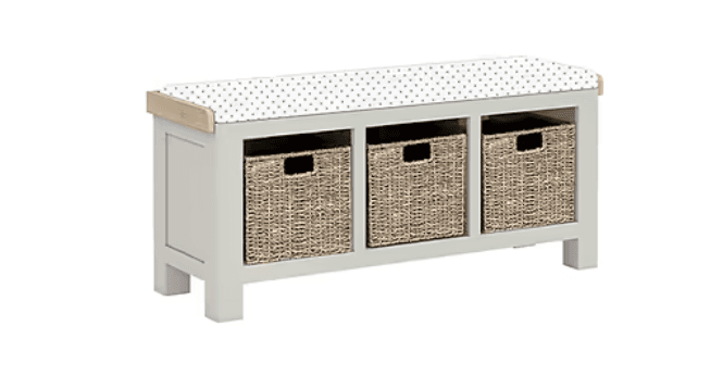 Corndell  Salcombe Storage Bench without Cushion Light Grey