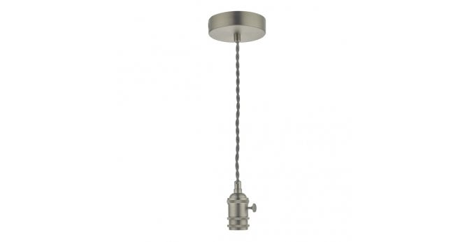 Där Lighting 1 Light Antique Chrome E14 Suspension
